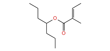 Heptan-4-yl (E)-2-methyl-2-butenoate
